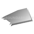 Nescopeck borough, Luzerne County, Pennsylvania (Gray Gradient Fill with Shadow)