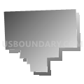 Freeland borough, Luzerne County, Pennsylvania (Gray Gradient Fill with Shadow)