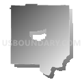 White township, Indiana County, Pennsylvania (Gray Gradient Fill with Shadow)