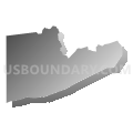 Susquehanna township, Juniata County, Pennsylvania (Gray Gradient Fill with Shadow)