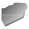 North Catasauqua borough, Northampton County, Pennsylvania (Gray Gradient Fill with Shadow)