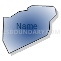 North Catasauqua borough, Northampton County, Pennsylvania (Radial Fill with Shadow)