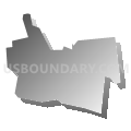 Stockertown borough, Northampton County, Pennsylvania (Gray Gradient Fill with Shadow)