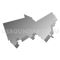 Bellefonte borough, Centre County, Pennsylvania (Gray Gradient Fill with Shadow)
