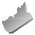 Burnside township, Centre County, Pennsylvania (Gray Gradient Fill with Shadow)