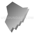 Bolivar borough, Westmoreland County, Pennsylvania (Gray Gradient Fill with Shadow)