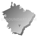 Derry township, Westmoreland County, Pennsylvania (Gray Gradient Fill with Shadow)