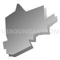 Millheim borough, Centre County, Pennsylvania (Gray Gradient Fill with Shadow)