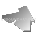 New Alexandria borough, Westmoreland County, Pennsylvania (Gray Gradient Fill with Shadow)
