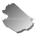 Salem township, Westmoreland County, Pennsylvania (Gray Gradient Fill with Shadow)