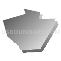 Berlin township, Wayne County, Pennsylvania (Gray Gradient Fill with Shadow)