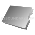 Delaware township, Pike County, Pennsylvania (Gray Gradient Fill with Shadow)