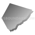 Lehman township, Pike County, Pennsylvania (Gray Gradient Fill with Shadow)