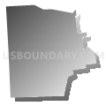 Zelienople borough, Butler County, Pennsylvania (Gray Gradient Fill with Shadow)