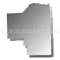 Franklin township, Butler County, Pennsylvania (Gray Gradient Fill with Shadow)