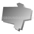 Fairview borough, Butler County, Pennsylvania (Gray Gradient Fill with Shadow)