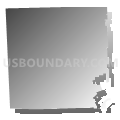 Cranberry township, Butler County, Pennsylvania (Gray Gradient Fill with Shadow)