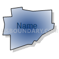 Connoquenessing borough, Butler County, Pennsylvania (Radial Fill with Shadow)