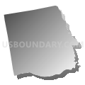 Johnston town, Providence County, Rhode Island (Gray Gradient Fill with Shadow)
