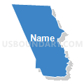 Macedonia CCD, Cherokee County, South Carolina (Solid Fill with Shadow)