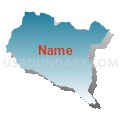 Norway CCD, Orangeburg County, South Carolina (Blue Gradient Fill with Shadow)