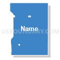 East Walworth UT, Walworth County, South Dakota (Solid Fill with Shadow)