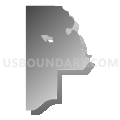 Jefferson township, Union County, South Dakota (Gray Gradient Fill with Shadow)