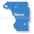 West Walworth UT, Walworth County, South Dakota (Solid Fill with Shadow)
