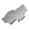 District 6, Sevier County, Tennessee (Gray Gradient Fill with Shadow)