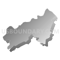 District 3, Union County, Tennessee (Gray Gradient Fill with Shadow)