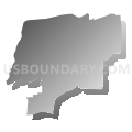 District 9, Tipton County, Tennessee (Gray Gradient Fill with Shadow)