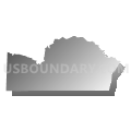 District 5, Hardeman County, Tennessee (Gray Gradient Fill with Shadow)