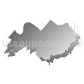 District 1, Loudon County, Tennessee (Gray Gradient Fill with Shadow)