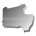 District 1, Benton County, Tennessee (Gray Gradient Fill with Shadow)