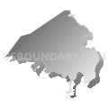 District 1, Rhea County, Tennessee (Gray Gradient Fill with Shadow)
