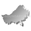 District 8, Claiborne County, Tennessee (Gray Gradient Fill with Shadow)