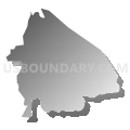 District 1, Van Buren County, Tennessee (Gray Gradient Fill with Shadow)