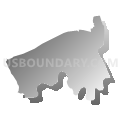 District 5, Grainger County, Tennessee (Gray Gradient Fill with Shadow)