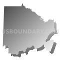 District 4, McNairy County, Tennessee (Gray Gradient Fill with Shadow)