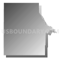Menard West CCD, Menard County, Texas (Gray Gradient Fill with Shadow)