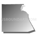 West Box Elder CCD, Box Elder County, Utah (Gray Gradient Fill with Shadow)