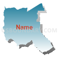 Bingham CCD, Salt Lake County, Utah (Blue Gradient Fill with Shadow)