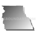 Escalante CCD, Garfield County, Utah (Gray Gradient Fill with Shadow)