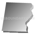 Westminster town, Windham County, Vermont (Gray Gradient Fill with Shadow)