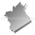 District 4, Dinwiddie County, Virginia (Gray Gradient Fill with Shadow)