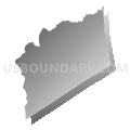 Wakefield district, Sussex County, Virginia (Gray Gradient Fill with Shadow)