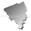 Locust Grove district, Floyd County, Virginia (Gray Gradient Fill with Shadow)