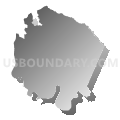 Varina district, Henrico County, Virginia (Gray Gradient Fill with Shadow)