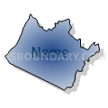 Amsterdam district, Botetourt County, Virginia (Radial Fill with Shadow)