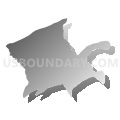 Cloyd district, Pulaski County, Virginia (Gray Gradient Fill with Shadow)